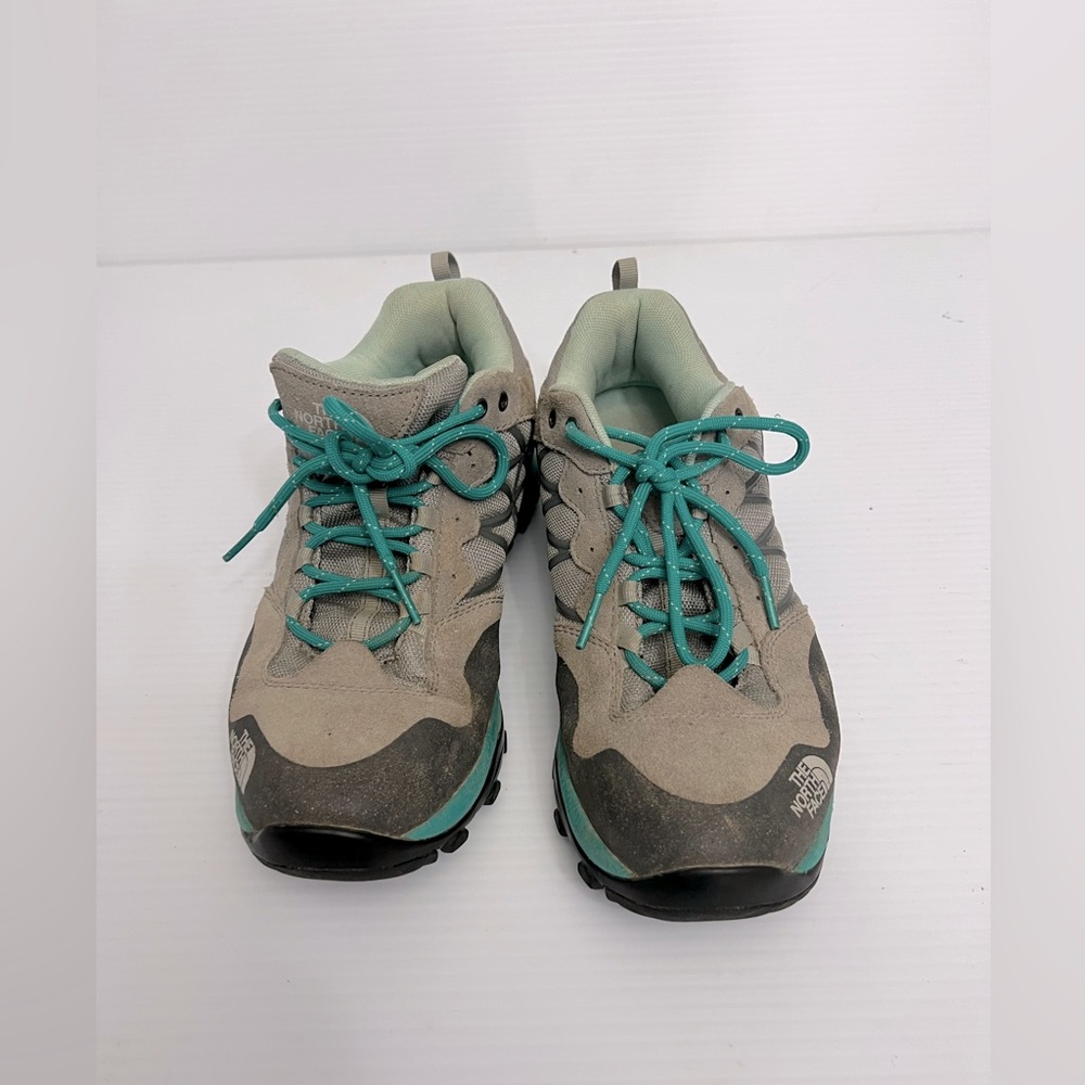 North Face Heal Cradle Pro Vibram Hiking Shoes EUC women’s 9 gray/green
